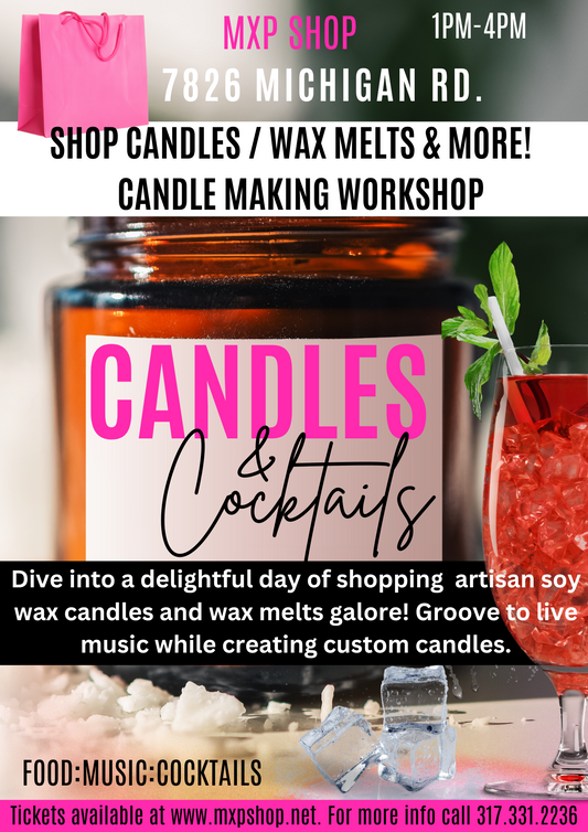 mother's day candles and cocktails event at mxp shop may 10