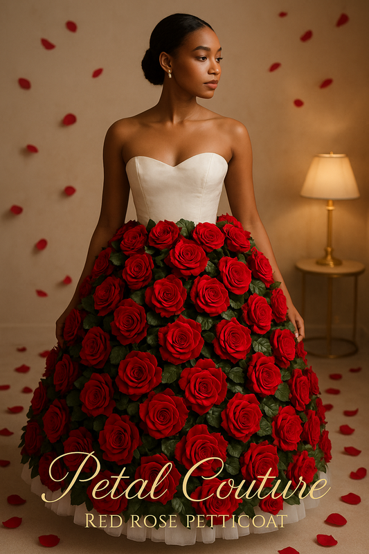 🌹 Petal Couture: Where Fashion Blooms Boldly The Ultimate Statement Petticoat for Weddings, Celebrations & Photoshoots