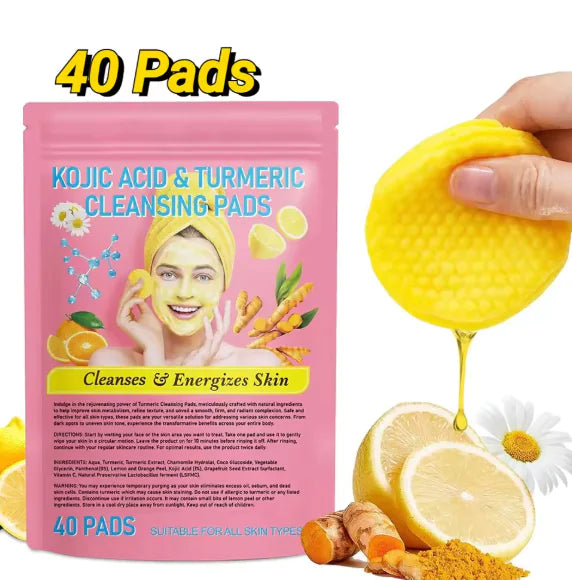 Facial Turmeric and Kojic Acid Cleansing Pads