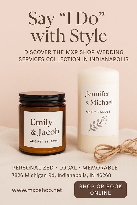 Discover the MXP Shop wedding services collection in Indianapolis