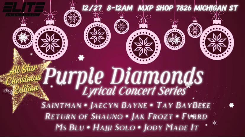 PURPLE DIAMONDS THE LYRICAL SERIES DEC 27th, FRIDAY, 8PM