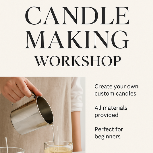 Enjoy a candle making workshop at MXP Shop in Indianapolis. Explore unique aromas and create your own custom scent with us. 