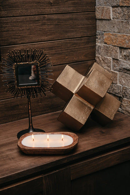 3-wick Dough Bowl Soy Candle- Farmhouse