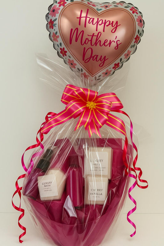 Mothers Day Gift Basket: Rose Garden Spa Bundle
