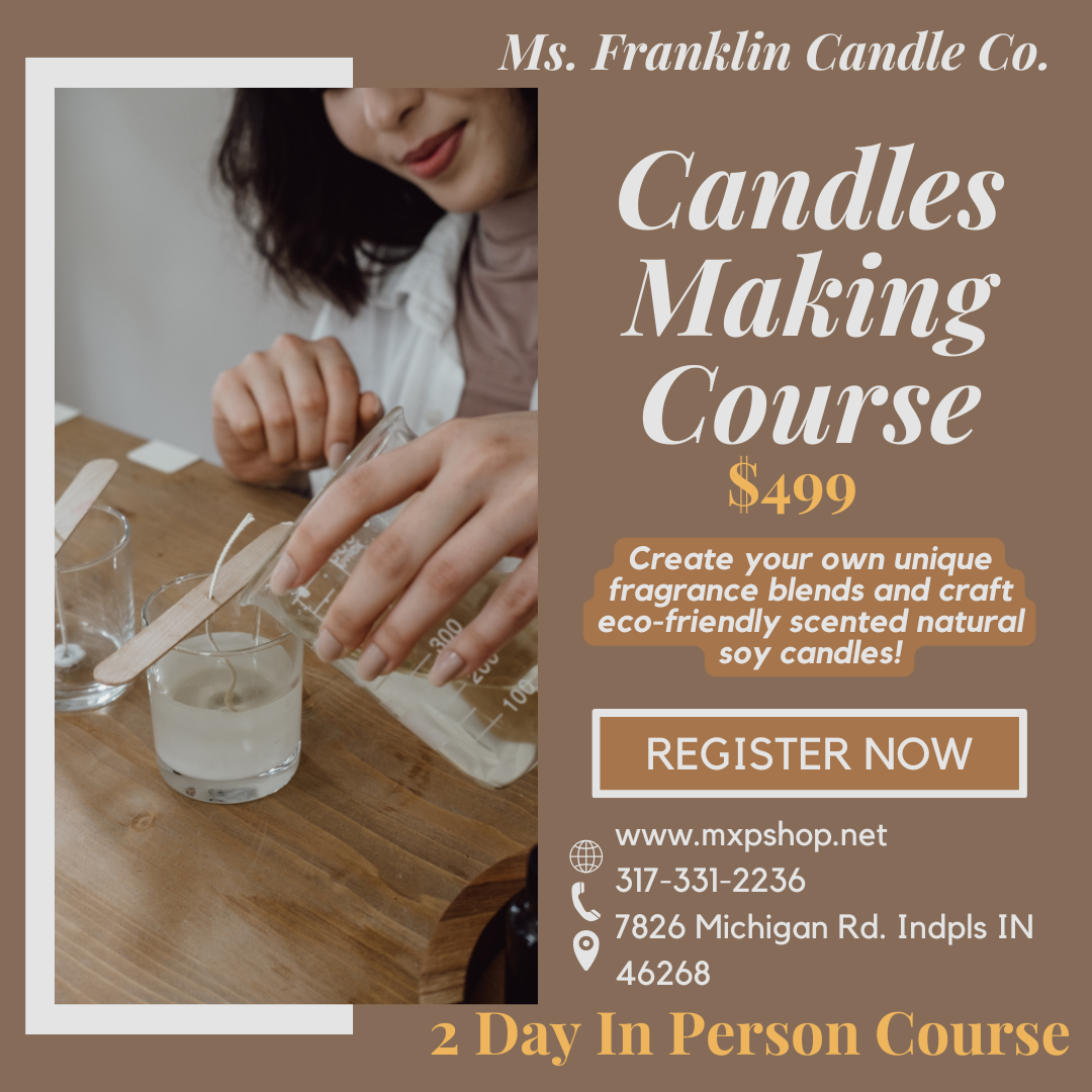 In person candle making course indianapolis