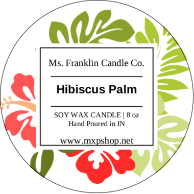 Hibiscus Palm Soy Scented Candle