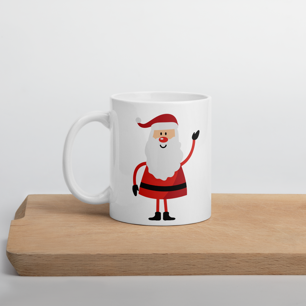 White Ceramic Mug "Santa's Ho Ho Ho"