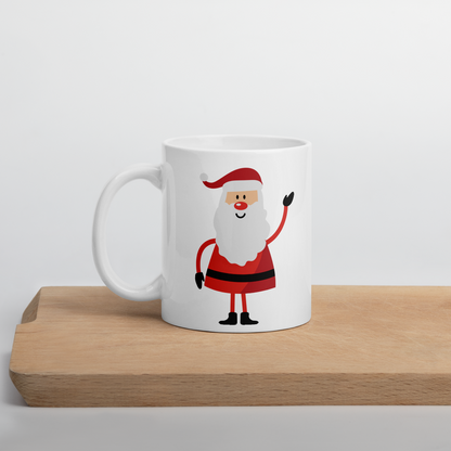 White Ceramic Mug "Santa's Ho Ho Ho"