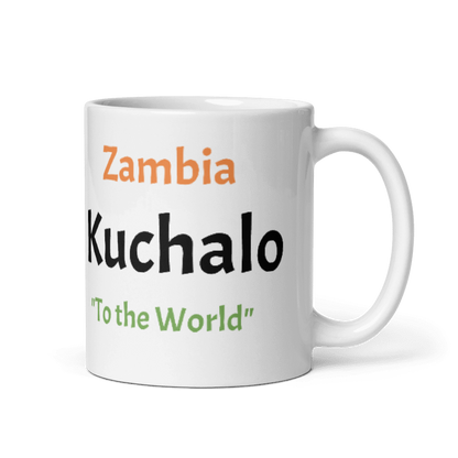 White Ceramic Mug "Zambia Kuchalo"