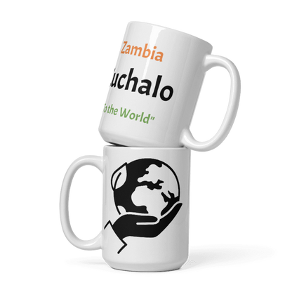 White Ceramic Mug "Zambia Kuchalo"