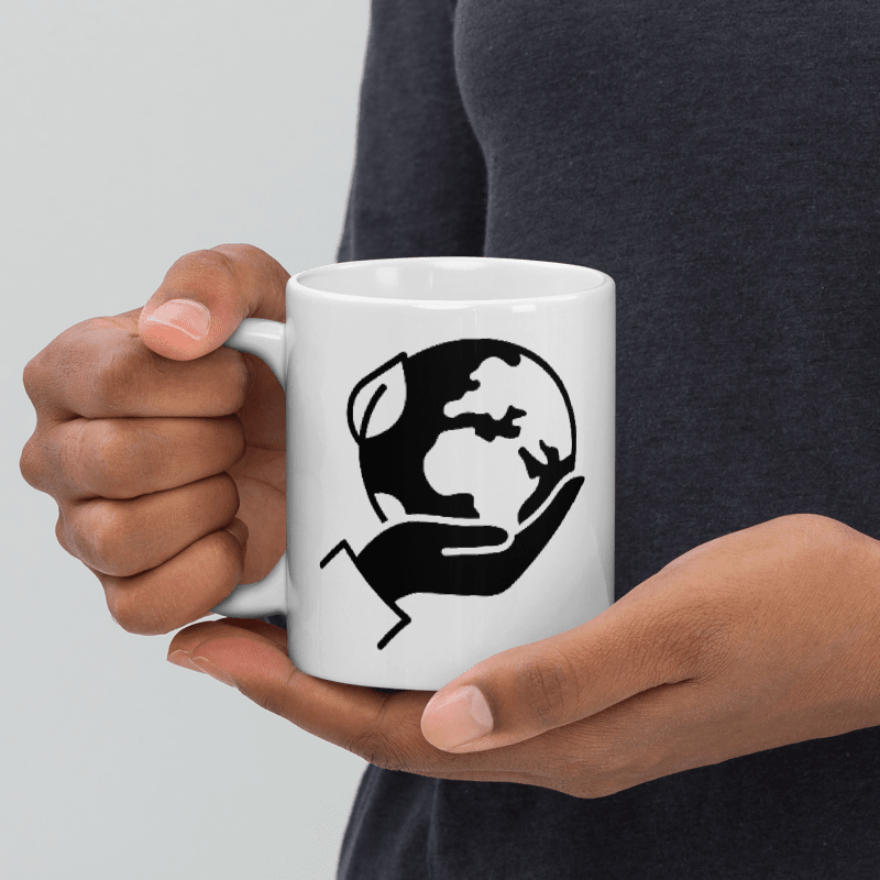 White Ceramic Mug "Zambia Kuchalo"