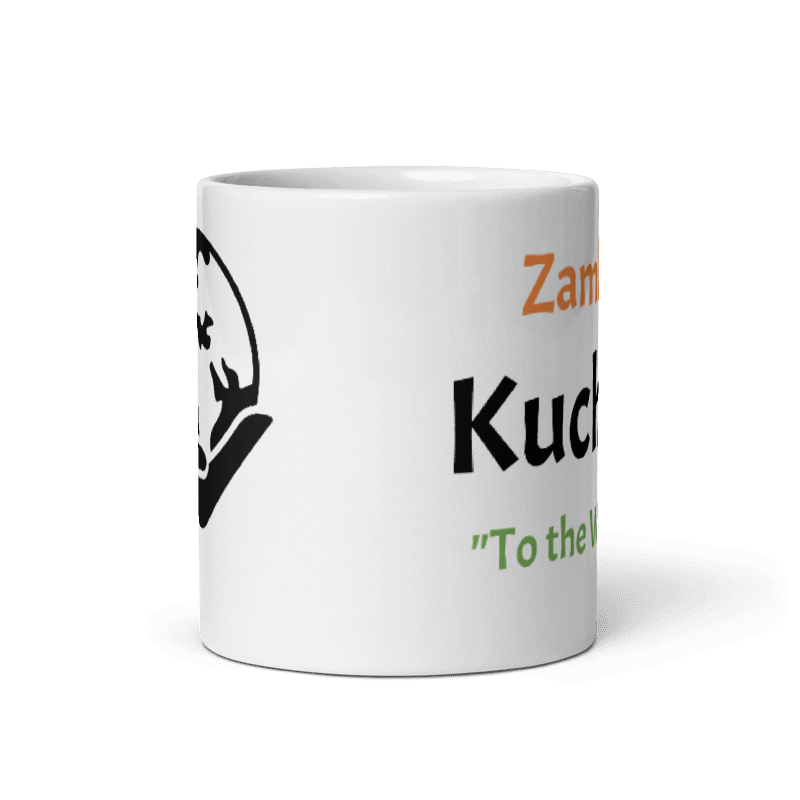 White Ceramic Mug "Zambia Kuchalo"