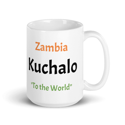 White Ceramic Mug "Zambia Kuchalo"